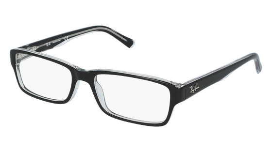 RAY BAN RX5169 BLACK ON TRANSPARENT