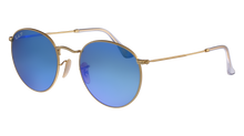  RAY BAN Round MATTE GOLD/BLUE