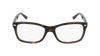 Ray Ban eyeglasses with square lenses in a tortoiseshell colorway