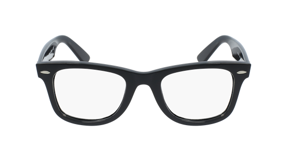 Black plastic Wayfarer glasses for men and women