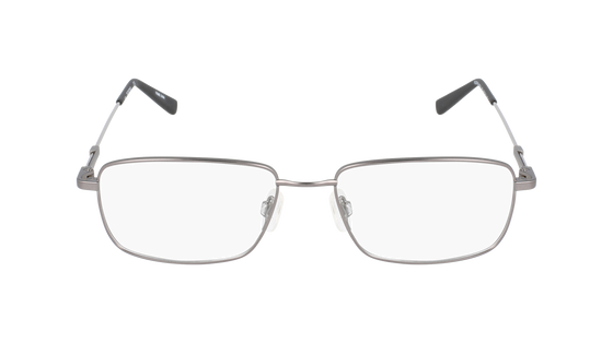 Men's silver metal glasses frame with flexon technology