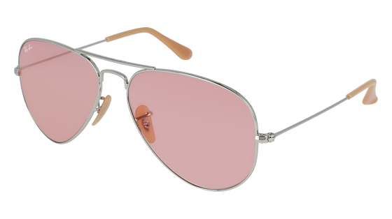 RAY BAN AVIATOR SILVER/PINK