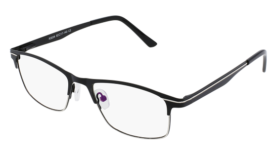 Men's silver and black eyeglasses frame