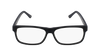 Black rectangular eyeglasses for men