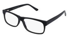  Black rectangular eyeglasses for men