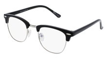  Half-rim vintage inspired glasses with a black browbar