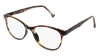 Women's tortoiseshell eyeglasses with magnetic sunglasses clip